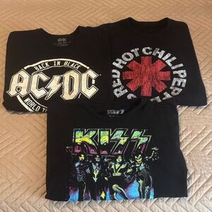 3 Rock Band Tees